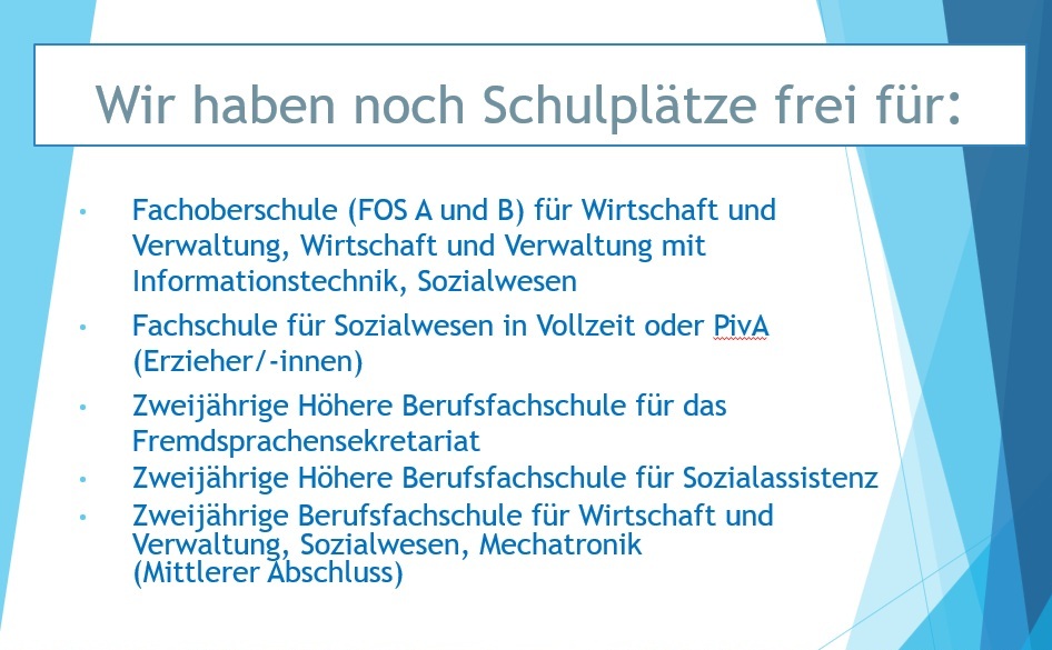 Wir haben noch freie Schulplätze für das Schuljahr 2026/27